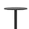 Flash Furniture 23.5 in L, 23.5 in W, 43.5 in H, Aluminum, Plastic, Stainless Steel Top, Black TLH-059B-BK-GG - alternate 2